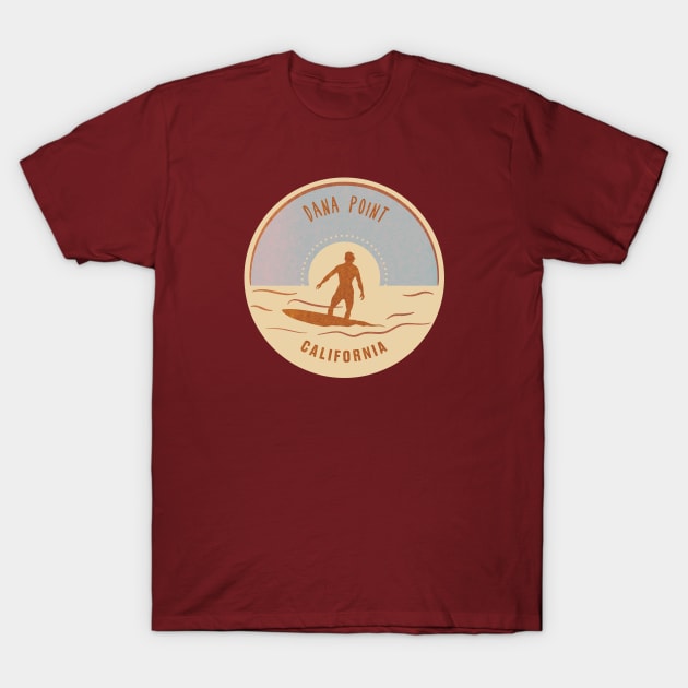 Dana Point Vintage Surf Logo T-Shirt by Alexander Luminova